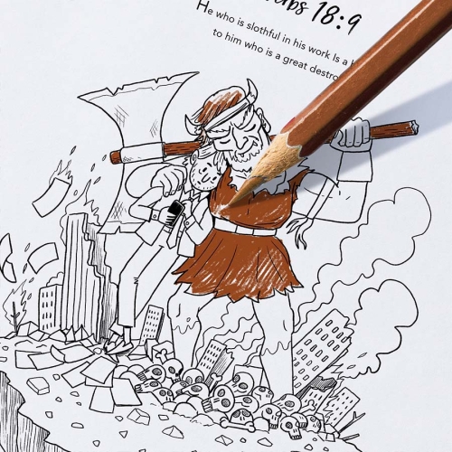 Slothful colouring sheet download