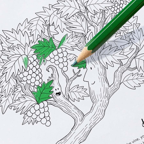Fruitful downloadable colouring sheet 