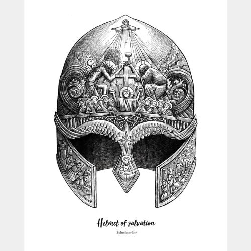 A3 Helmet of Salvation Print