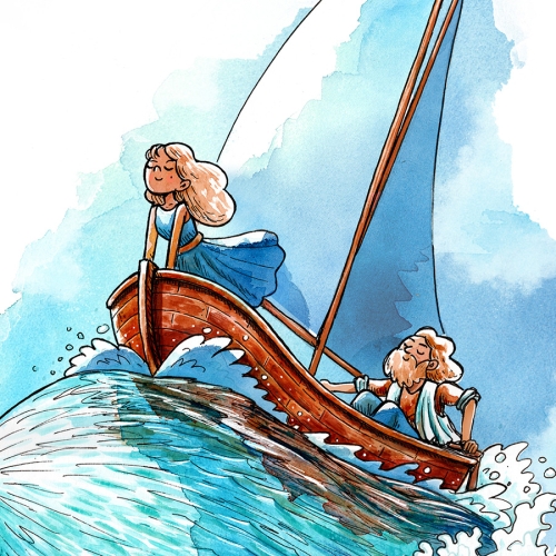 French Adventure A3 Art Print