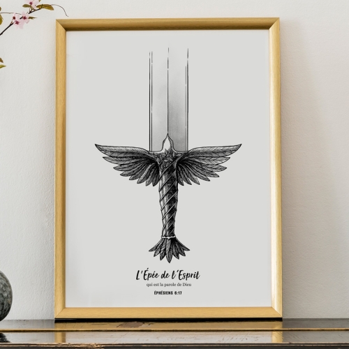 French Sword A3 Art Print