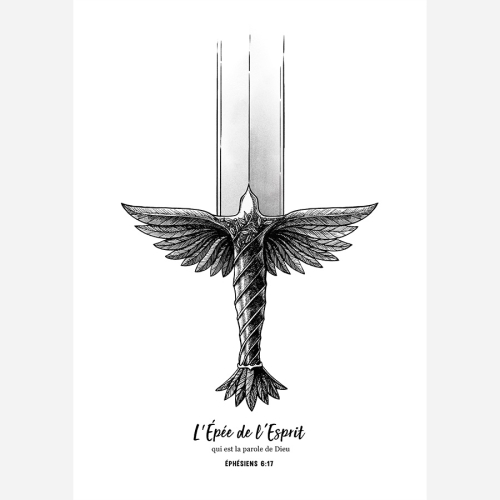 French Sword A3 Art Print