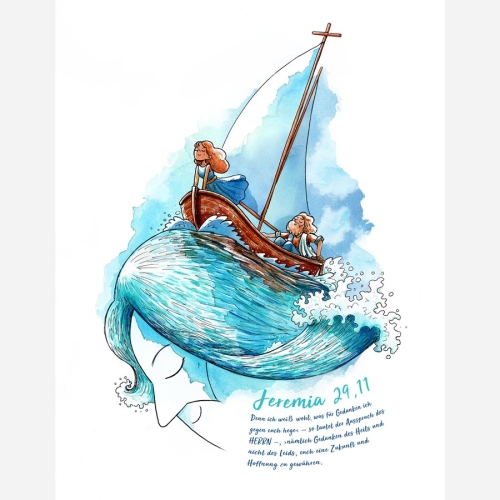 German Adventure A3 Art Print