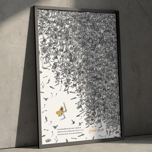 German One Will Chase a Thousand A3 Art Print