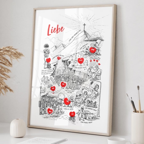 German Love Is… A3 Art Print