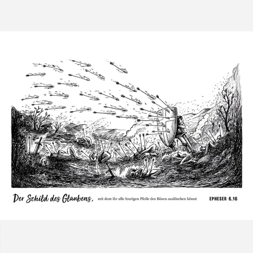 German Shield A3 Art Print