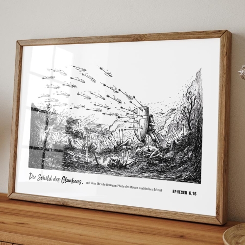 German Shield A3 Art Print