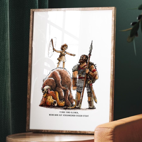 German Stand on Past Victories A3 Art Print