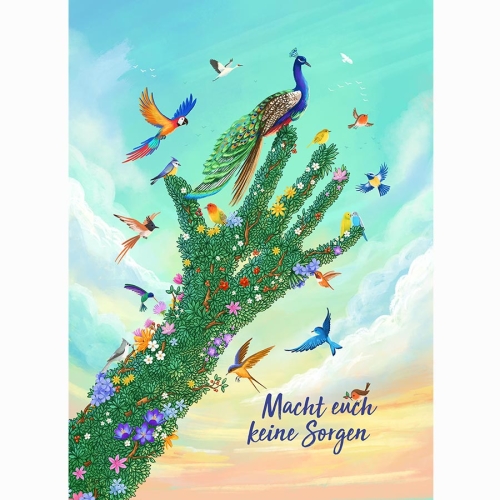 German Do Not Worry A3 Art Print