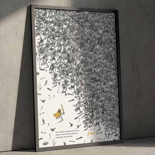 Spanish One Will Chase a Thousand A3 Art Print