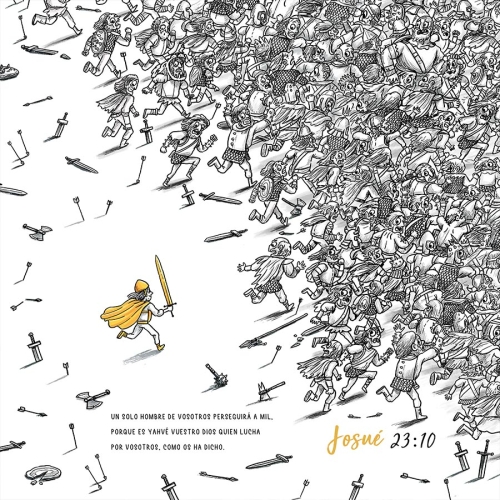 Spanish One Will Chase a Thousand A3 Art Print