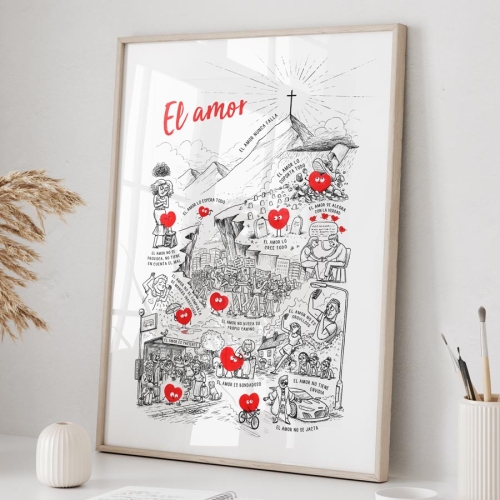 Spanish Love Is… A3 Art Print