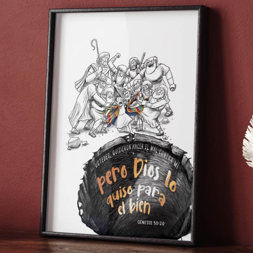 Spanish God meant it for good A3 Art Print