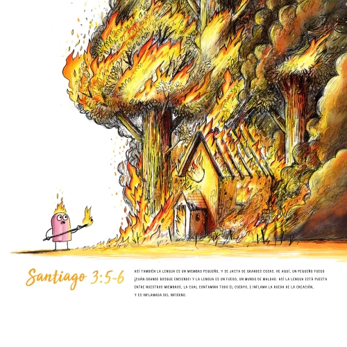 Spanish Fiery Tongue A3 Art Print