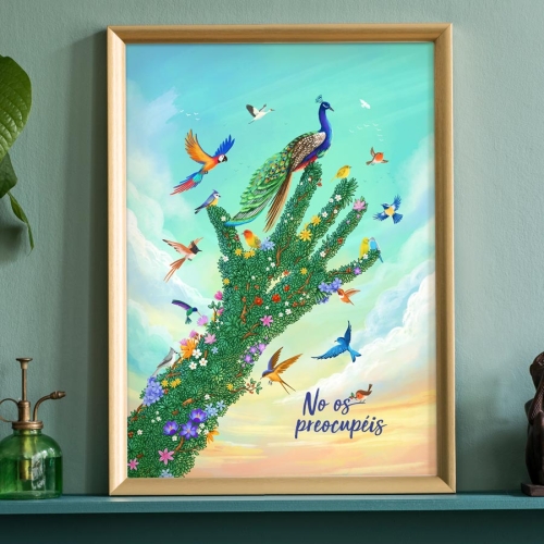 Spanish Do Not Worry A3 Art Print